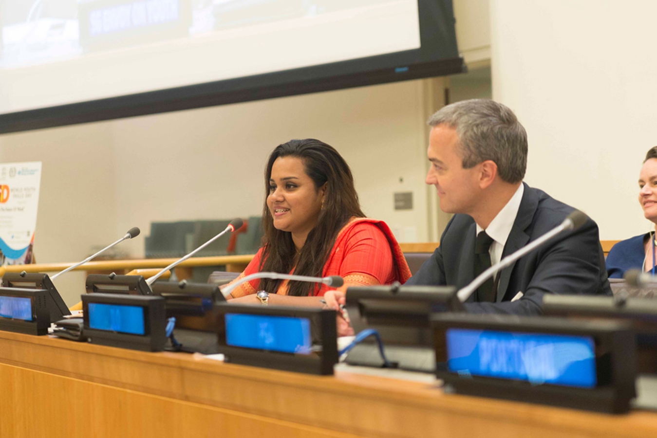 Jess Walker Jayathma Wickramanayake delivers her first public remarks as Youth Envoy at the commemoration of World Youth Skills Day at UN Headquarters.