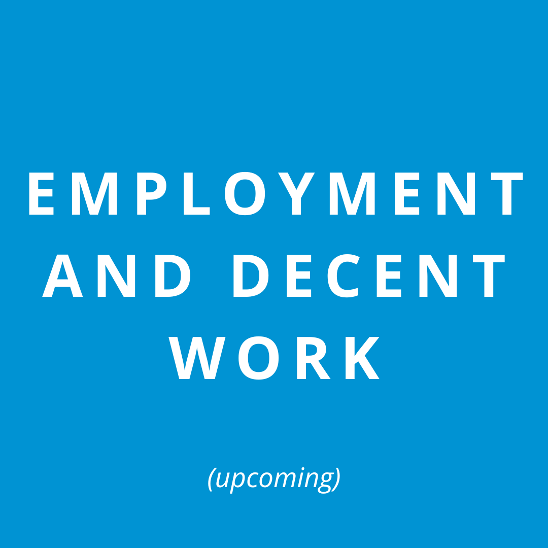 employment and decent work