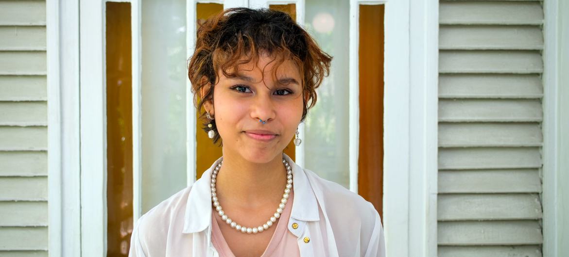 UN News/Brianna Rowe Zaafia Alexander is Trinidadian teenage climate activist, and founder of an environmental NGO.