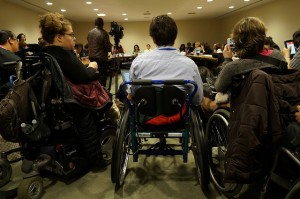 Image of women and girls with disability at the 60th session of the Commission on the Status of Women at UN Headquarters