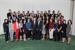 Image of UN Youth Delegates to the UN General Assembly in 2016