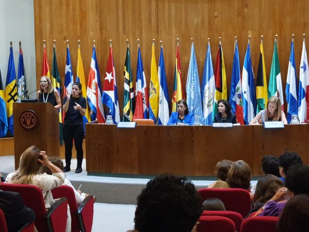 Side event "Violence and abuse against women and girls with disabilities", in the framework of the XIV Regional Conference on Women in Latin America and the Caribbean. Organized by the Special Envoy´s Office, with Cimunidis as a cosponsor (january 29, 2020) Santiago, Chile. 