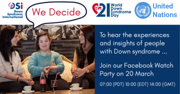World Down Syndrome Day 21 March