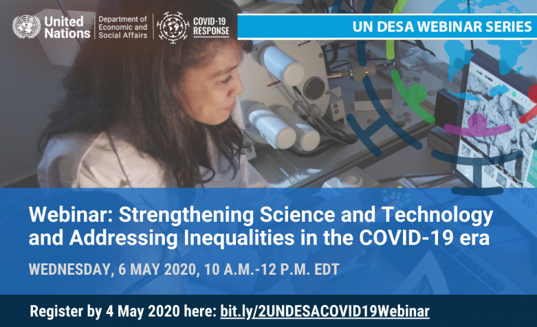 UN DESA Webinar on COVID-19: Strengthening Science and Technology and Addressing Inequalities