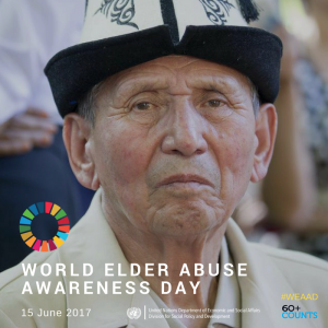 World Elder Abuse Awareness Day, 15 June 2017