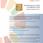 Transforming our world: A cooperative 2030 – Cooperative contributions to SDG 12