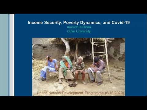 Preview image for the video "Webinar on “Income Insecurity, Poverty Dynamics and COVID-19” with Dr. Anirudh Krishna".