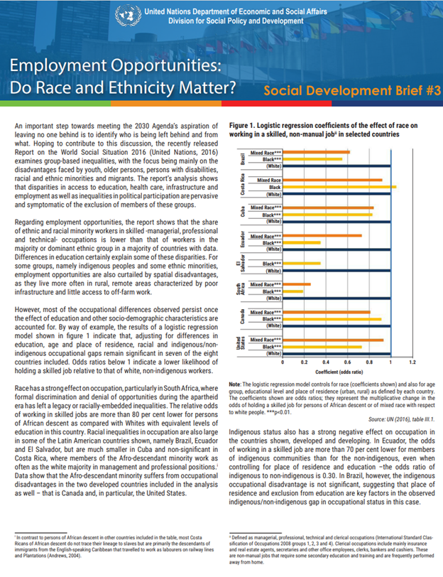 3. Employment Opportunities: Do Race and Ethnicity Matter?