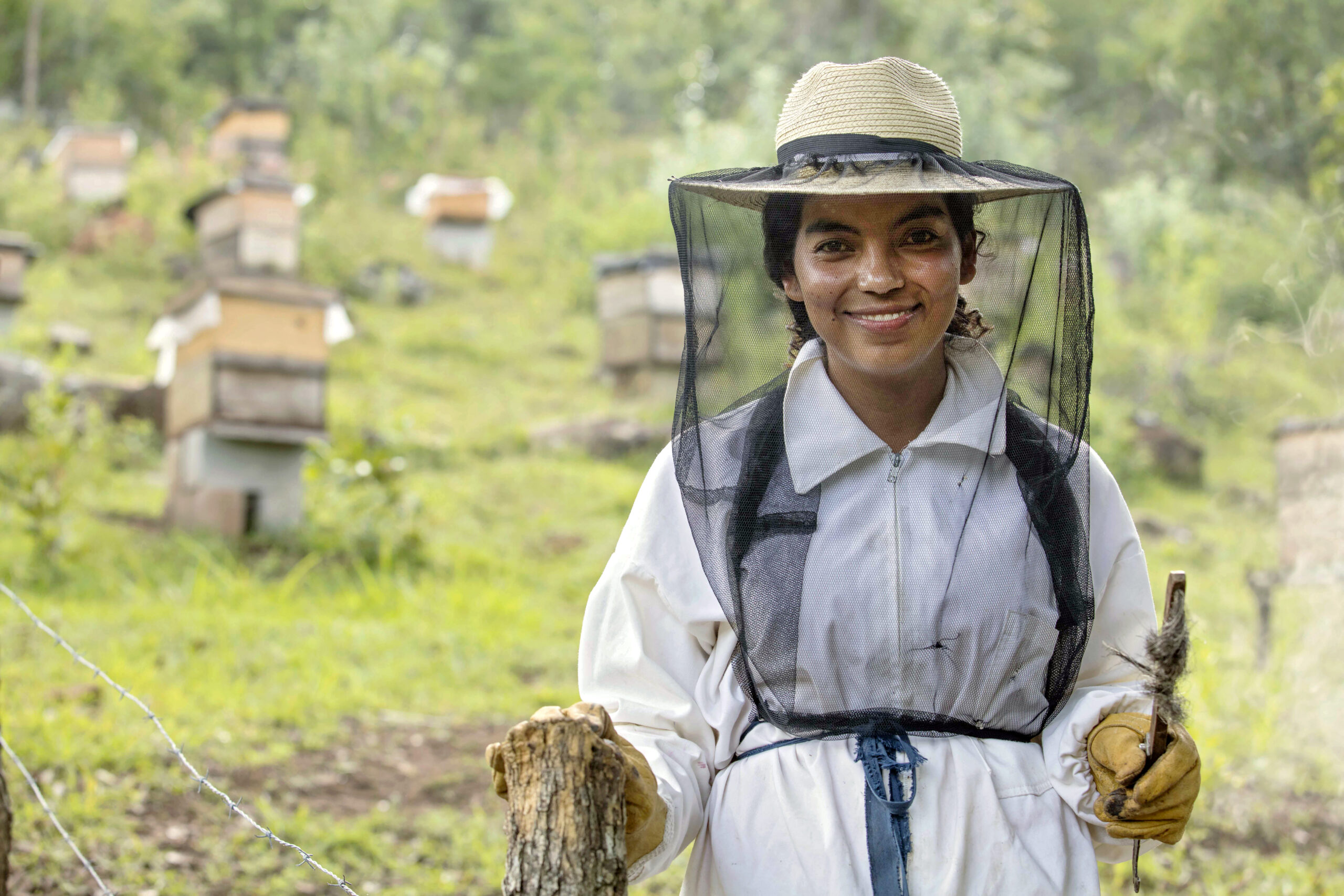 Oralia Ruano Lima was among the first women in her indigenous community to join an all-female entrepreneurship project as a beekeeper. Today the women beekeepers of Urlanta, a village in the south-eastern region of Guatemala, are bringing in sustainable jobs and income to their rural communities, and changing mindsets and attitudes towards women. 

Photo: UN Women/Rosendo Quintos

Read More: http://www.unwomen.org/en/news/stories/2017/2/from-where-i-stand-oralia-ruano-lima