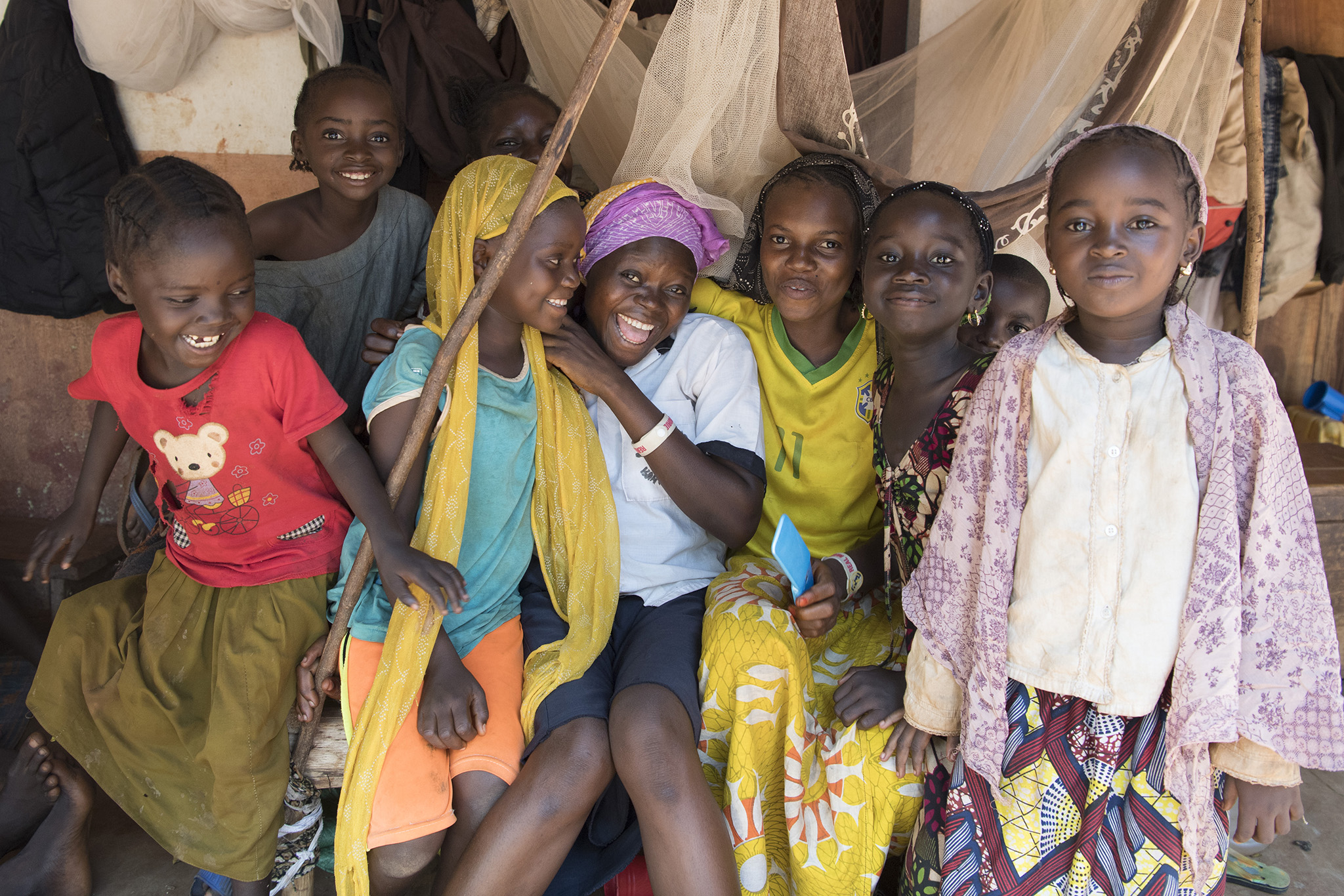 Visit to IDP camp "Site du Petit Seminaire St.Pierre Claver" in Bangassou.