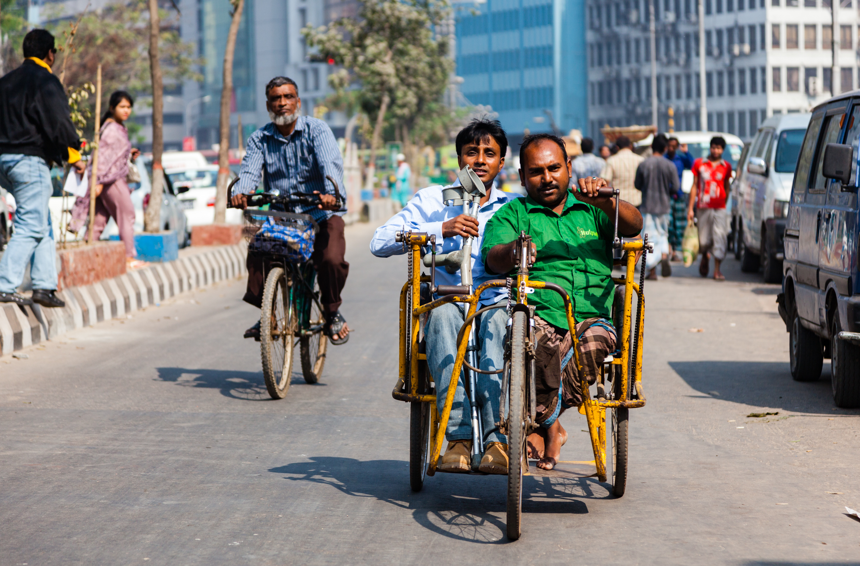 DPO Access Bangladesh Foundation, in Dhaka, supports an association of formers beggars turned street hawkers