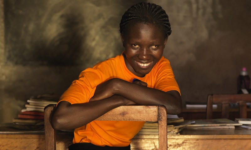 Sightsavers. Harriet in a classroom.