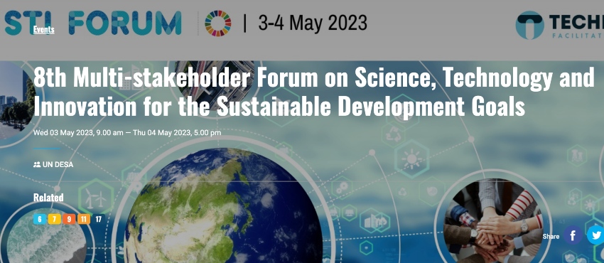 8th Multi-stakeholder Forum on Science, Technology and Innovation for the SDGs