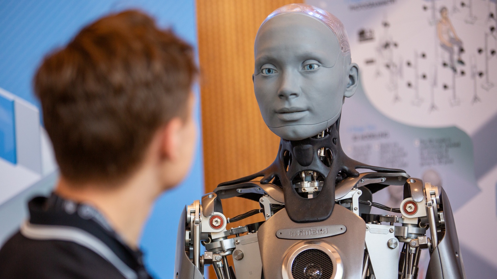 UN Photo/Elma Okic Ameca the robot attended the AI for Good Global Summit, in Geneva, Switzerland, in July 2023.