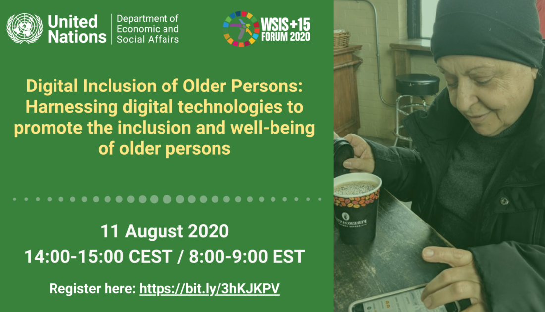 Flyer Ageing WSIS 2020||Webinar on Digital Inclusion for Older Persons