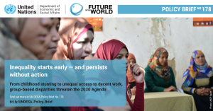 UN DESA Policy Brief on Assessing group-based inequalities across the life course for a more inclusive world