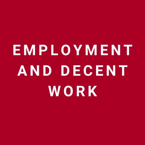 employment and decent work