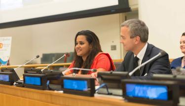 Jess Walker Jayathma Wickramanayake delivers her first public remarks as Youth Envoy at the commemoration of World Youth Skills Day at UN Headquarters.