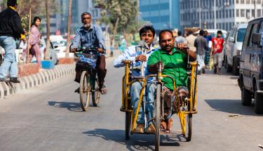 DPO Access Bangladesh Foundation, in Dhaka, supports an association of formers beggars turned street hawkers