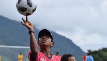UNVMC/Jennifer Moreno Football for reconciliation, an event held between people involved the Colombian peace process.