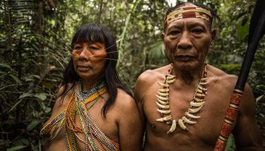 UNDP Header photo: Matsés plant master Roberto Tumi Nëcca Unan and wife. Photo: Tui Anandi/Xapiri Ground