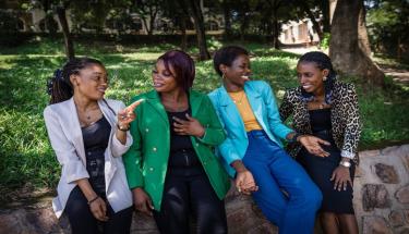 Cover image: Joséphine, Dorcas, Murielle and Grace (from left to right) are refugees from the Democratic Republic of the Congo and representatives of the DAFI Women Power Club in Burundi, which uses mentoring to prepare young female DAFI scholars for leadership roles. ｜ © UNHCR/Antoine Tardy