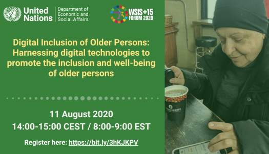 Flyer Ageing WSIS 2020||Webinar on Digital Inclusion for Older Persons